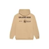 Balenciaga x Dünya Gıda Programı Orta Kesim Kapüşonlu Sweatshirt “Bej” 600583TJVK49605