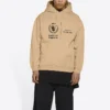 Balenciaga x Dünya Gıda Programı Orta Kesim Kapüşonlu Sweatshirt “Bej” 600583TJVK49605