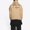 Balenciaga x Dünya Gıda Programı Orta Kesim Kapüşonlu Sweatshirt “Bej” 600583TJVK49605