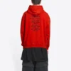 Balenciaga x FORTNITE Kapüşonlu Sweatshirt Orta Kesim “Red” 600583TLVO46506