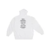 Balenciaga x FORTNITE Orta Kesim Kapüşonlu Sweatshirt “Beyaz” 600583TLVO49040