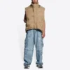 Balenciaga x Gucci The Hacker Project Hacker Cocoon Puffer Yelek “Bej” 681884TLO539585
