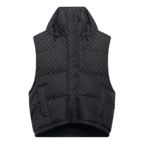 Balenciaga x Gucci The Hacker Project Hacker Cocoon Puffer Yelek “Siyah” 681884TLO531269