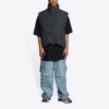 Balenciaga x Gucci The Hacker Project Hacker Cocoon Puffer Yelek “Siyah” 681884TLO531269