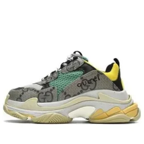Balenciaga x Gucci The Hacker Project Triple S “Bej Yeşil” 681067UMO209766
