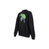 Balenciaga x Marvel Hulk Desenli Geniş Kesim Bisiklet Yaka Pamuklu Sweatshirt “Siyah” 671125TLV581000