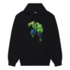 Balenciaga x Marvel Hulk Kapüşonlu Sweatshirt Orta Kesim “Siyah” 600583TLV581000