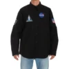 Balenciaga x NASA Space Multi-Patch Gömlek “Siyah” 663076TYB181000