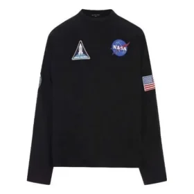 Balenciaga x NASA Space Multi-Patch Sweatshirt “Siyah” 662496TKVD71070