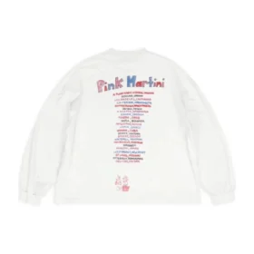 Balenciaga x Pink Martini Uzun Kollu Tişört Oversized “Ekru” 699191TMVN99800