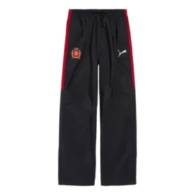 Balenciaga x Puma Büyük Eşofman Pantolonu “Siyah Kırmızı” 850702TPQ381000