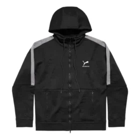 Balenciaga x Puma Kapüşonlu Eşofman Ceket “Siyah Koyu Melanj Gri” 846912TTVB41065
