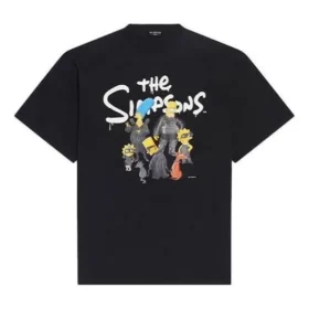 Balenciaga x THE SIMPSONS Büyük Beden Pamuklu Tişört “Siyah” 676589TLVG71000 Balenciaga x THE SIMPSONS Büyük Beden Pamuklu Tişört “Siyah” 676589TLVG71000