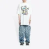 Balenciaga x THE SIMPSONS Oversized Pamuklu Tişört “Beyaz” 676589TLVG70901