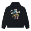 Balenciaga x THE SIMPSONS Pamuklu Kapüşonlu Sweatshirt Geniş Kesim “Siyah” 675003TLVG81000