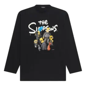 Balenciaga x THE SIMPSONS Uzun Kollu Tişört Geniş Kesim “Siyah” 681046TLVG70100 Balenciaga x THE SIMPSONS Uzun Kollu Tişört Geniş Kesim “Siyah” 681046TLVG70100