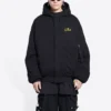 Balenciaga x The Simpsons Yastıklı Bomber Kapüşonlu Sweatshirt “Siyah” 657115TLVG71000