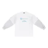 Balenciaga x WFP Çift Kollu Tişört “Beyaz” 698089TMVL29086