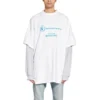 Balenciaga x WFP Çift Kollu Tişört “Beyaz” 698089TMVL29086