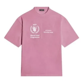 Balenciaga x WFP Tişört Orta Kesim “Pembe” 612966THV845621