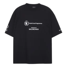 Balenciaga x WFP Tişört Orta Kesim “Siyah” 612966TMVL21070