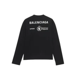 Balenciaga x WFP Uzun Kollu Tişört Orta Kesim “Siyah” 612967THV841000
