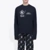 Balenciaga x WFP Uzun Kollu Tişört Orta Kesim “Siyah” 612967THV841000