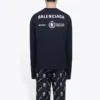 Balenciaga x WFP Uzun Kollu Tişört Orta Kesim “Siyah” 612967THV841000