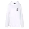 Barcode Pamuklu Kapüşonlu Sweatshirt “Beyaz” 651799TKVE69040