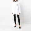 Barcode Pamuklu Kapüşonlu Sweatshirt “Beyaz” 651799TKVE69040