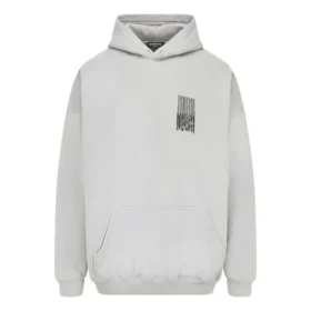 Barcode Pamuklu Kapüşonlu Sweatshirt “Gri” 651799TKVE68174