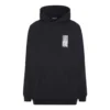 Barcode Pamuklu Kapüşonlu Sweatshirt “Siyah” 651799TKVE61070
