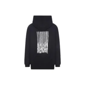 Barcode Pamuklu Kapüşonlu Sweatshirt “Siyah” 651799TKVE61070