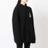 Barcode Pamuklu Kapüşonlu Sweatshirt “Siyah” 651799TKVE61070