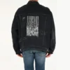 Barcode Yıpranmış Denim Ceket “Siyah” 664329TBP471055