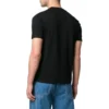 Basit Küçük Logolu Yuvarlak Yaka Kısa Kollu Unisex Siyah 556151TYK281000