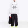 Baskılı Kapüşonlu Spor Unisex Beyaz 641679TJVI69040