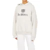 BB Be Different Popover Kapüşonlu Sweatshirt “Ekru Siyah” 720426TNVB49784