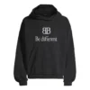 BB Be Different Popover Kapüşonlu Sweatshirt “Siyah Beyaz” 720406TNVB41070