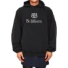 BB Be Different Popover Kapüşonlu Sweatshirt “Siyah Beyaz” 720406TNVB41070