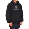 BB Be Different Popover Kapüşonlu Sweatshirt “Siyah Beyaz” 720406TNVB41070