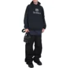 BB Be Different Yama Detaylı Tişörtlü Kapüşonlu Kapüşonlular “Siyah” 720406TNVV11070