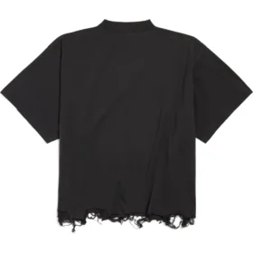 BB Classic Balenciaga Kısa Kesim Oversized Tişört “Siyah” 783399TQVS81083