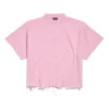 BB Classic Balenciaga Kısa Oversized Tişört “Pink” 783399TQVS85708