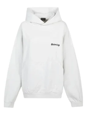 BB Corp Pamuklu Kapüşonlu Sweatshirt “Beyaz” 713677TOVP19081