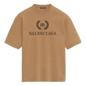 BB Desenli Baskılı Kısa Kollu Unisex Haki 578139TEV529610