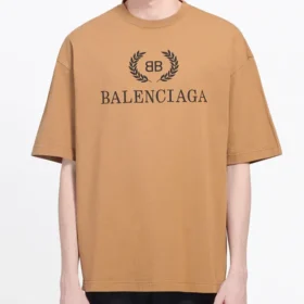 BB Desenli Baskılı Kısa Kollu Unisex Haki 578139TEV529610