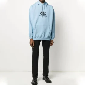BB Kapüşonlu Sweatshirt “Baby Blue” 570811THV785840
