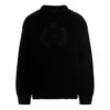 BB Laurel Crown Logo Yuvarlak Yaka Örme Kazak “Siyah” 664369T32111000