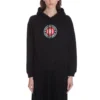 BB Logo Kapüşonlu Uzun Kollu Kapüşonlu Sweatshirt Siyah 612959TJVD71000